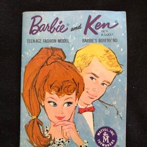 Vintage 1962 Mattel Barbie and Ken Teen-Age Fashion Model Mini Catalog Booklet